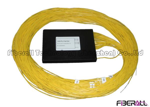 Low PDL 1x32 PLC Splitter With 2.0mm Cable , Optical Cable Splitter No Connector