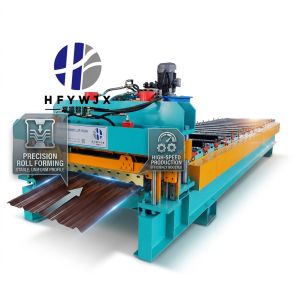 980 Model Glazed Tile Roll Forming Machine with 16 Roll Forming Stations and PLC Control System for Roof Tiles