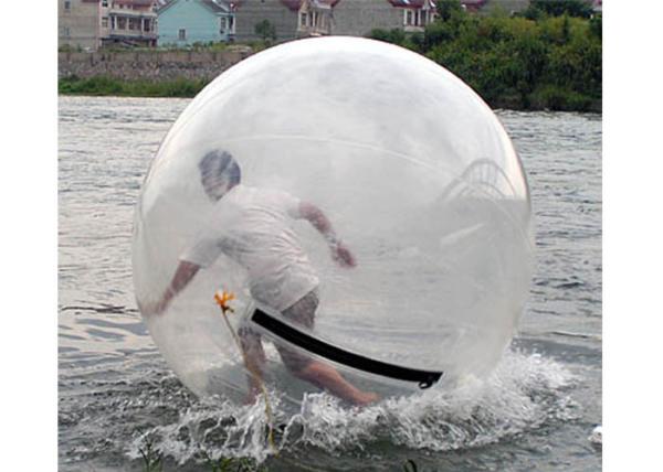 Colorful Inflatable Water Ball , Floating Inflatable Hamster Ball For Humans