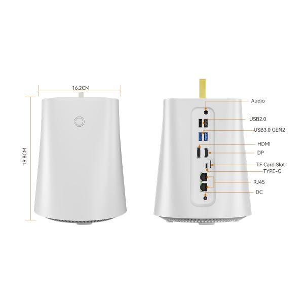 Двойная локальная сеть 2.5G AMD Mini PC 5500U 5700U Процессоры DDR4 32G NAS Mini PC