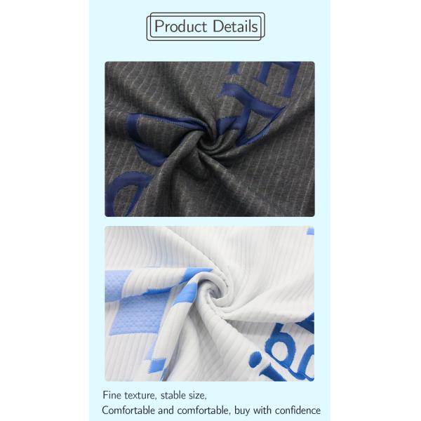 Knitted 90gsm Jacquard Mattress Fabric 100% Polyester AntiStatic