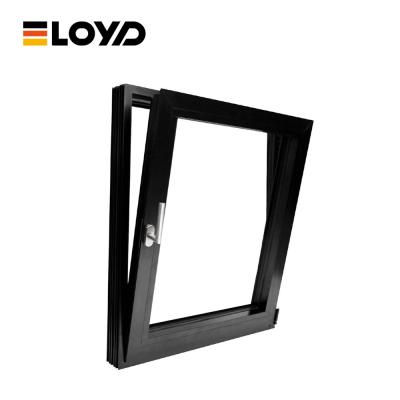 Anodizado Upvc Arquitetônico Alumínio Janela Duplo Painel Custom