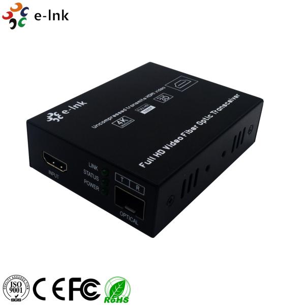 HDMI 2.0 Fiber Optic Transmitter And Receiver Multi Mode Fiber Type 18Gbps Data Rate