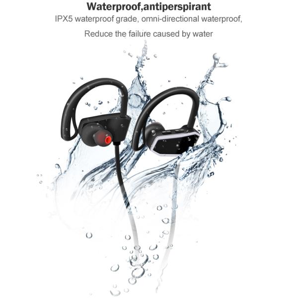 Waterproof In Ear BT V5.0 Wireless Stereo Earphone For Gym Running Sport