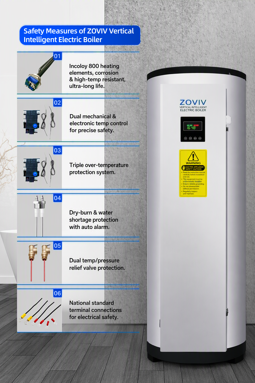 Commercial 72kW Electric Heating Boiler for Hydronic Systems