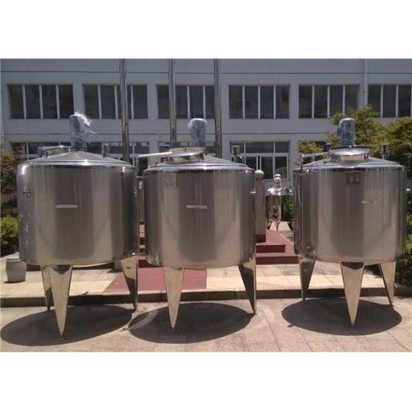 Jacketed Stainless Steel Mixing Tanks , SS Fermentation Tanks For Beverage Products
