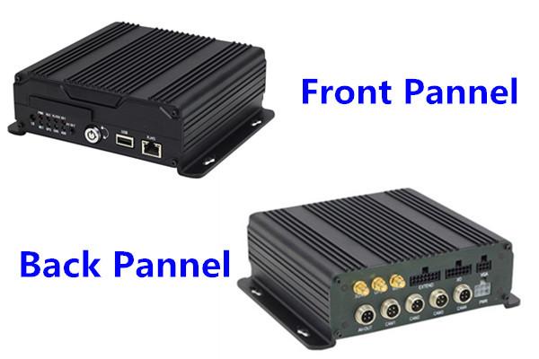 CCTV Realtime 4 Camera Car DVR Recording / Mobile Bus Car Vehicle DVR Security System