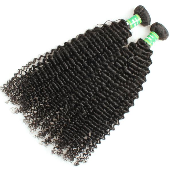 Easy to dye  real mink virgin brazilian hair bundles, Curly malaysian hair weft