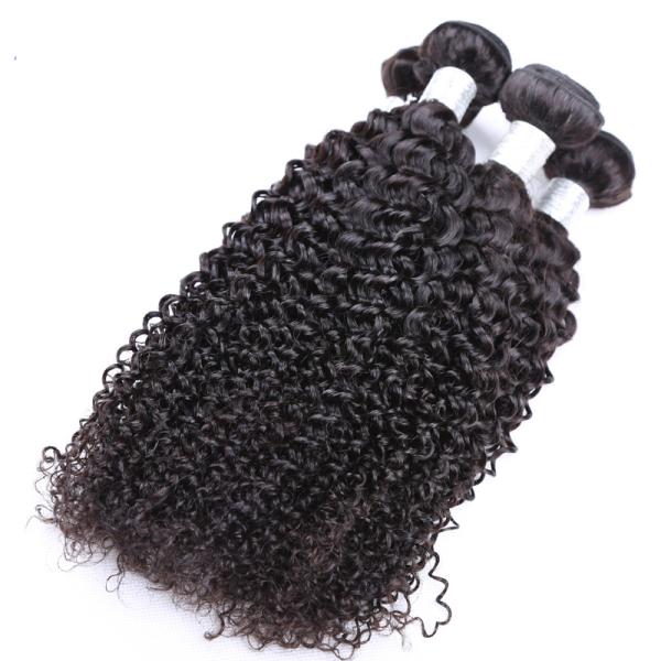 Peruvian Kinky Curly Peruvian Virgin Remy Human Hair Soft Touching 10
