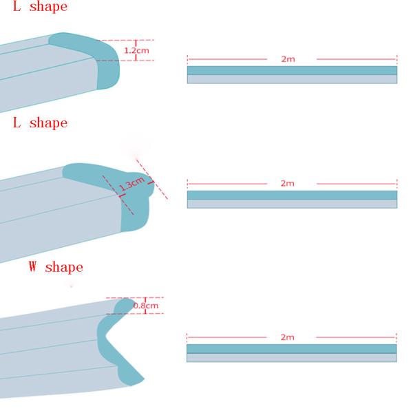 Furniture Corner Guards Durable Soft NBR Foam Rubber Edge Protective Corner Protector