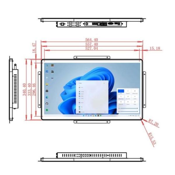 23.8-Inch Windows Interactive Visualization Platform for Smart Home Systems, Manufacturing Equipment, Retail Interfaces, and Digital Advertising