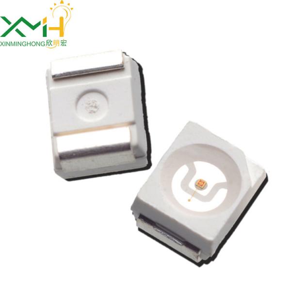 Wide Angle 2.2V 600-610nm 3528 SMD LED , Orange 600-800mcd Surface Mounted Diode LED