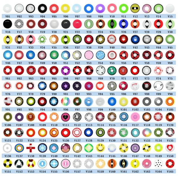 Гидрогель силикона мягких контактных линзов глаза хеллоуина Cosplay сумасшедший покрашенный