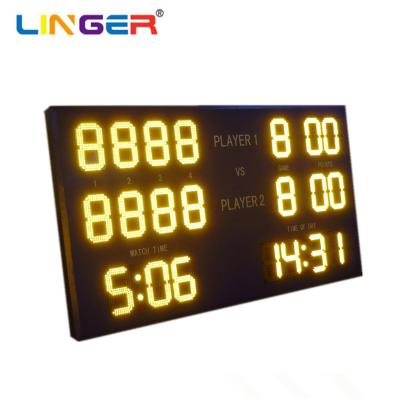 1.6mm Thickness Fr4 Pcb Digit Electronic Tennis Scoreboard In Amber