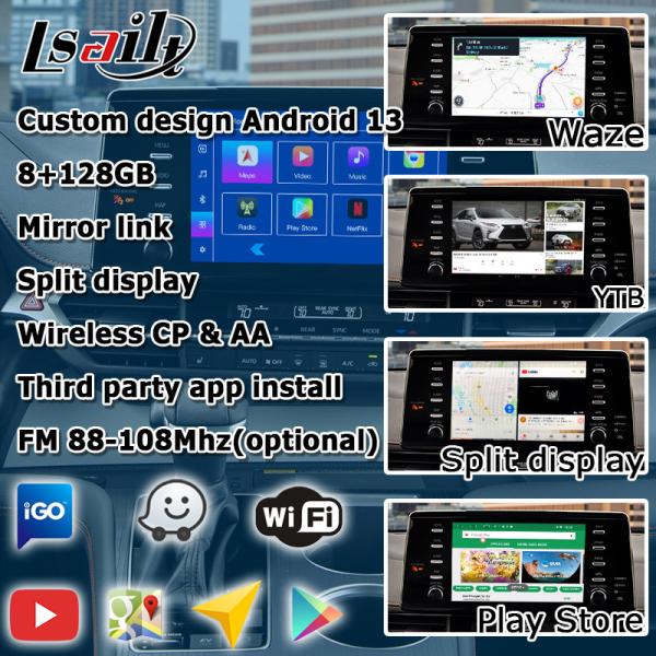 Interface de vídeo multimídia de carro Android interface de carplay automático Para TOYOTA Sienna