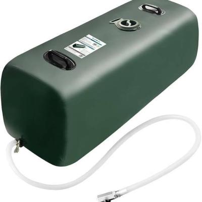 sustainable Hot Selling Large Capacity 1000-Liter Portable Green PVC Water Storage Bladder Foldable Outdoor Camping Furniture Water Tank Use