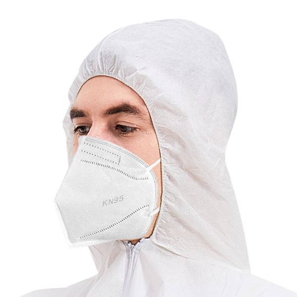 High Quality 4-Ply Black Influenza Surgical Face Masks High-Anti-Aerosol Adults KN95 Disposable Facemask HAIXIN HEALTH
