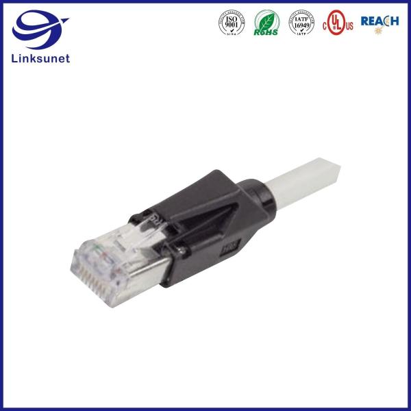 Robot control wire harness with TM21 500 mA 125V Power CAT5E Cable connector