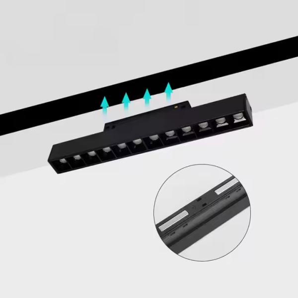 Magnetic LED Track Light 12W 6W 18W 48V White 1-10V Dimming Foldable Spotlight For Home Hotel