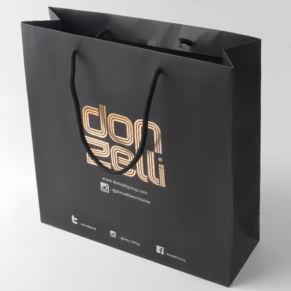 Customizable Paper Gift Box Hot Stamping Gift Packing Paper Bag Lightweight