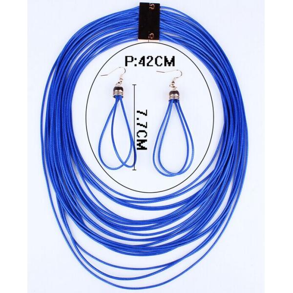 Big exaggerated retro fashion multilayer tassel sweater chain necklace Earring Sets