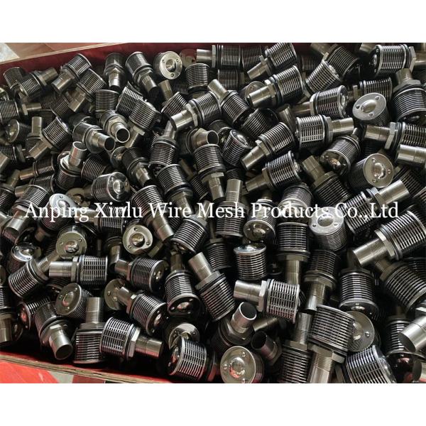 1Ton 100N 57mm Stainless steel wedge wire Johnson Bottom Strainer Nozzle with Filter Precision 50-300μm