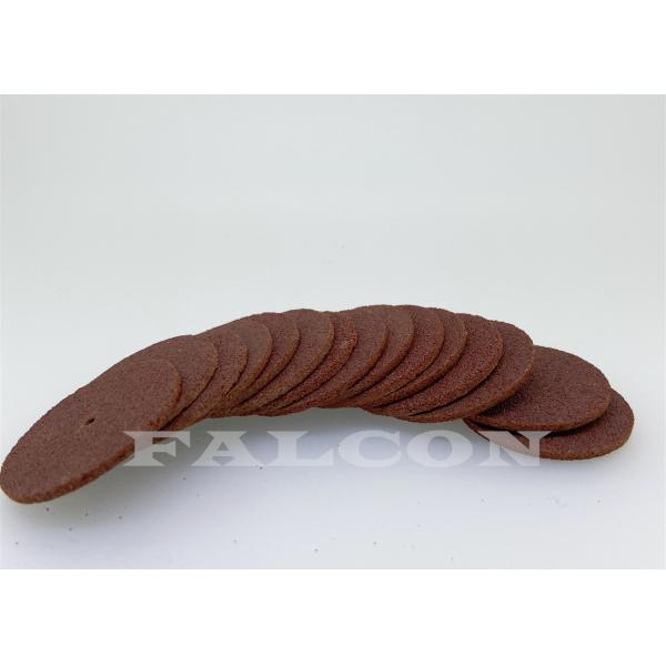 Brown Metal Cutting Wheel 32mm Dia 2.2mm Thick Dental Aluminium Oxide Cutting Disc