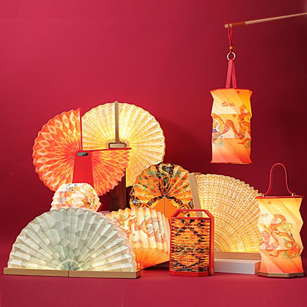 ZBOLE Recyclable Mini Paper Art Lamp Folded Light Living Room Decoration