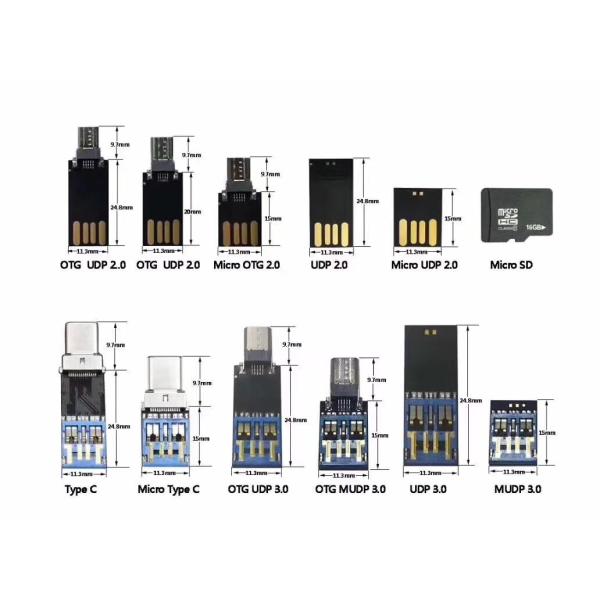 Тип UDP 3,0 карт памяти 32GB 16GB SD порта андроида c микро- мини