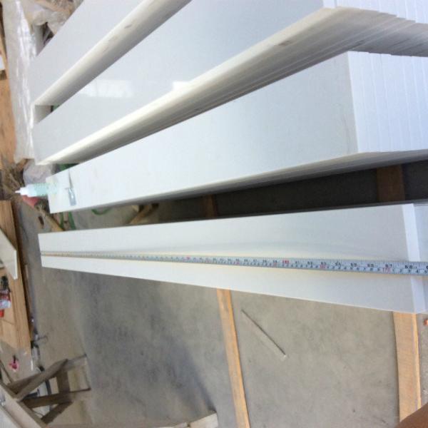 Solid Surface White Bathroom Vanity Countertops Professional Quartz Stone