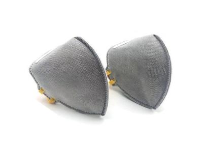 Gray Anti Dust Respiratory Face Masks , Protective Face Mask With Nose Clip