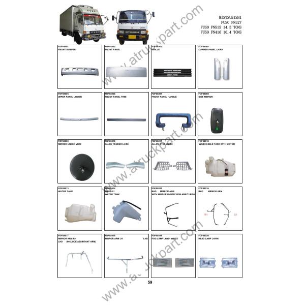 Mirror for Fuso FN527 FN515 FN416 Truck Spare Parts