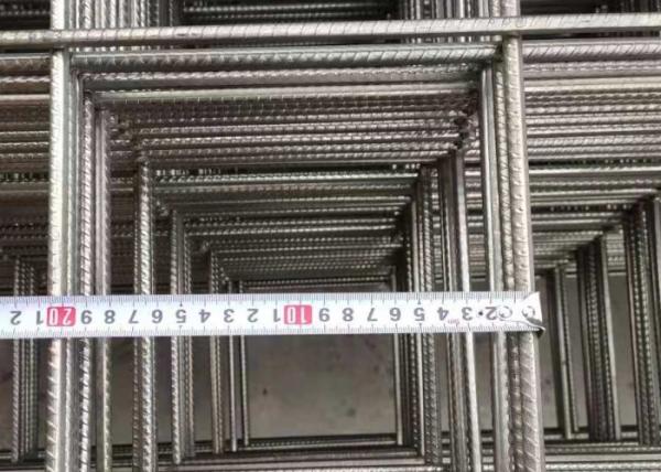 8mm 20cm Hole 2x4m Rebar Mesh Panels For Concrete