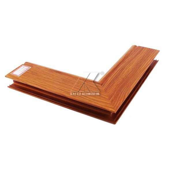6063 Aluminium Extrusion Profile Wood Grain Casement Window Profile