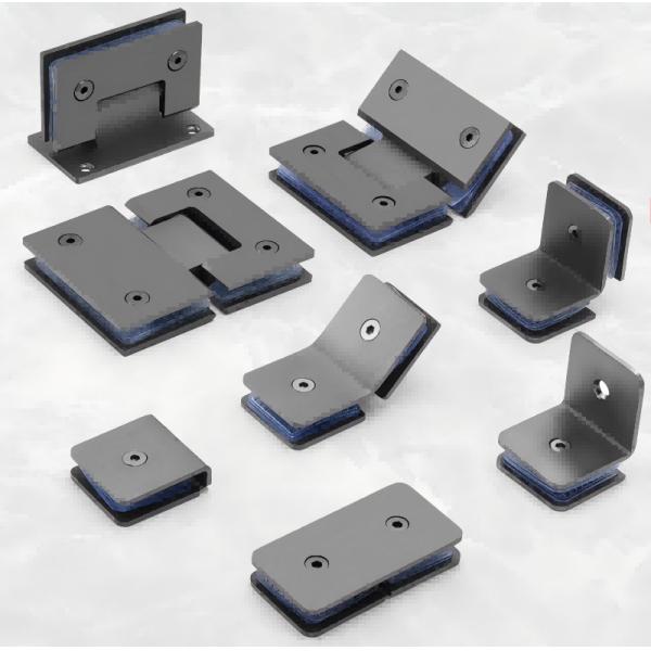 Écran de douche de salle de bains, pinces en verre SUS304 en acier inoxydable