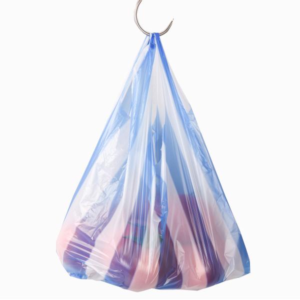 Color Stripped T-Shirt Bags OK Compost Certified Shopping Bag Customized Size