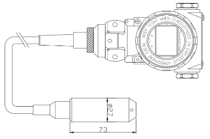 BHZ93420-III Датчик уровня жидкости Передатчик 0,1% Точность Датчик уровня воды 4 20ma