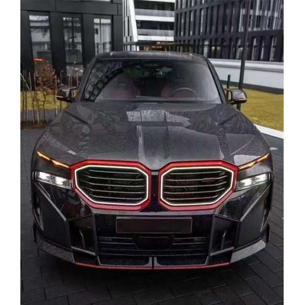 For BMW XM Carbon Fiber Body Kit XM Upgrade LD-style Carbon Fiber Front Lip Diffuser, Spoiler Wheel Arch