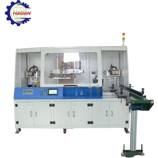 Single Station Linear Full Servo Screen Printing Machine For Medical Measuring Cups