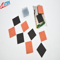 Condutibilidade térmica alta 240 do TIR 260CU de -40℃ ~250℃ com a folha fina térmica preta 85 shore00 2,7 g/cc da grafite do mK