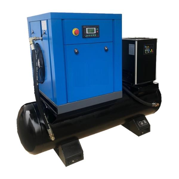 Best Industrial compact Screw compressor 7.5 bar screw air compressor with air tank 300L