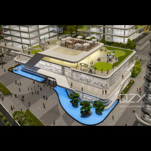 Модели генерального плана - Ruimeng Investment - Zhuhai Hengqin Cultural Skywalk - Культурная промышленность - Офисное здание модель-1/100