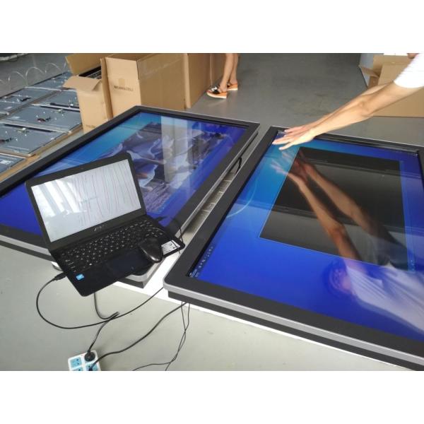 Indoor Uitra Thin Touch Screen LCD Monitor Wall Mount 84 Inch Aluminum + Metal Shell