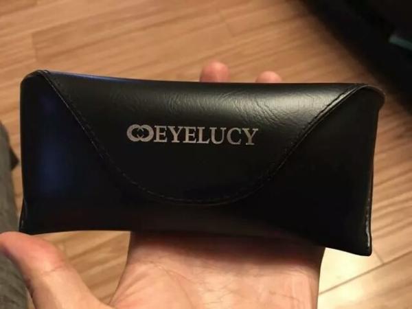 soft fashion unisex sunglasses box with black artificial leather and metal clip for small size sunglasses