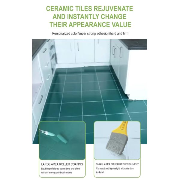Fast Drying Waterproof Water-based Tile Paint with Strong Adhesion for Ceramic Tile Renovation