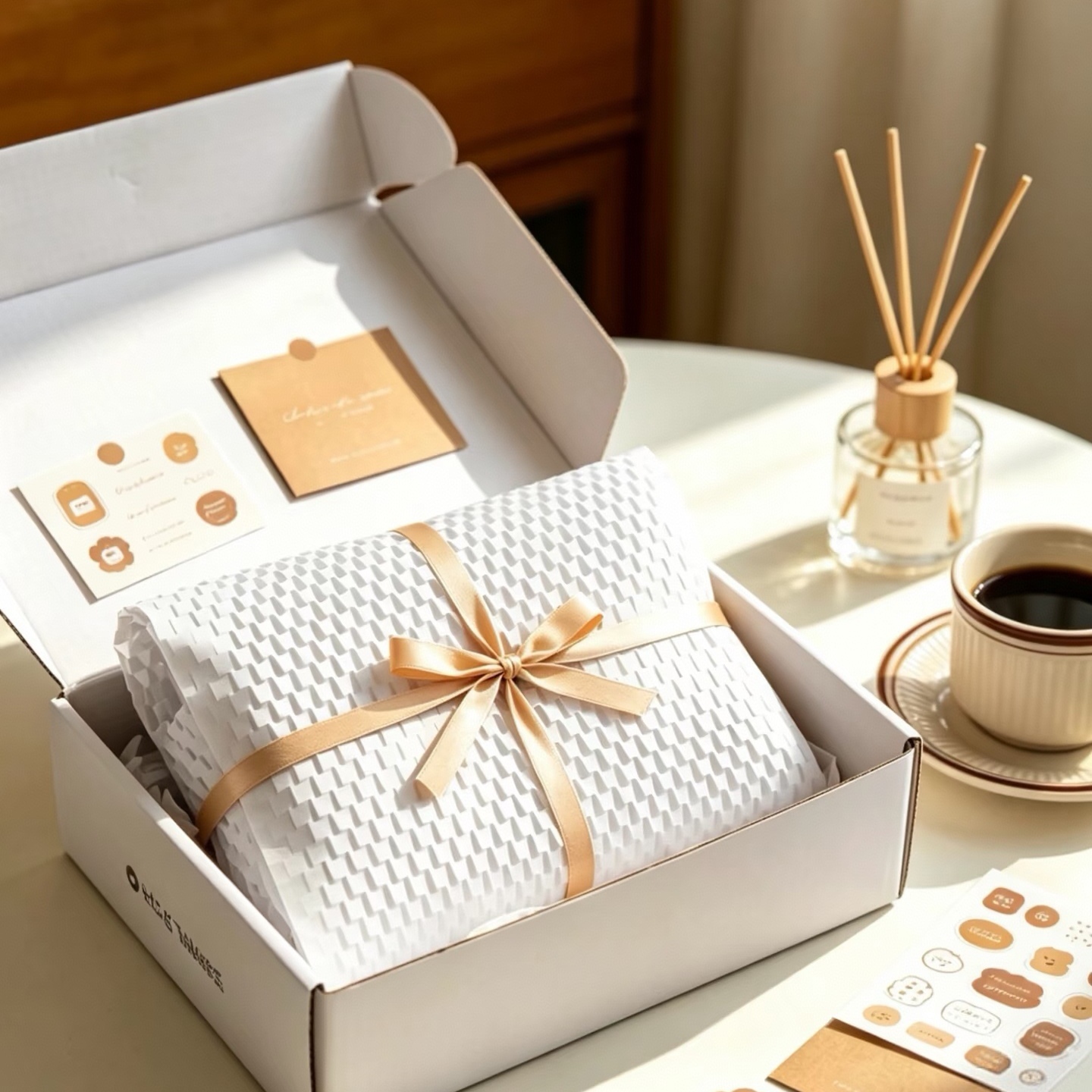 White Honeycomb Paper for Gift Box Inner Packaging – Expandable Cushioning for Premium Gifts