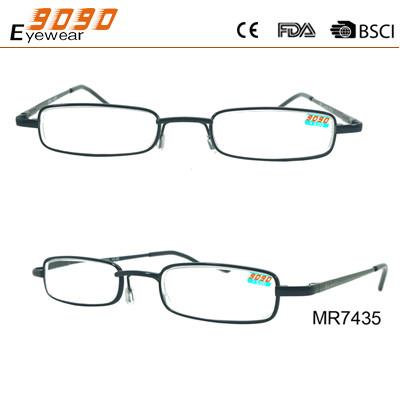 Newest Style 2017 Men's Eyewear Fashionable reading glasses with stainless steel