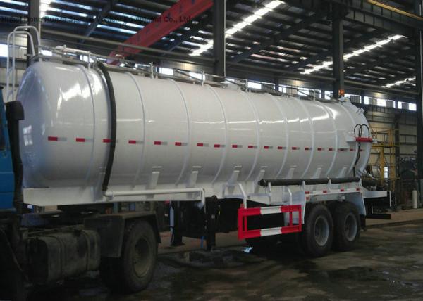 2 Axles Sewer Vacuum Suction Semi Trailer For Off Road And Oil Field Operation 20000L