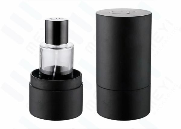 garrafa de perfume 75ml de vidro que empacota com o tampão magnético preto para o perfume luxuoso