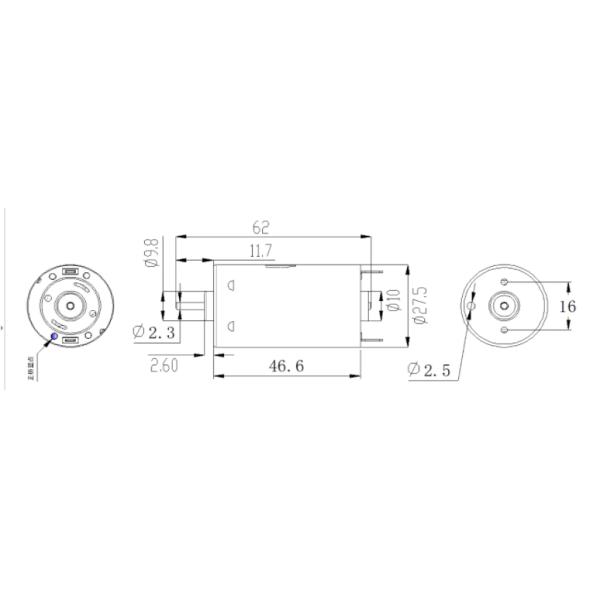Мотор 6500 Rpm DC 12V PMDC 390 микро- мини чистит подгонянное безщеточное щеткой